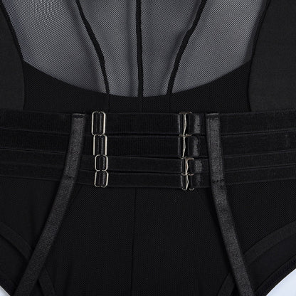 Fancy Garters Lingerie Bodysuit